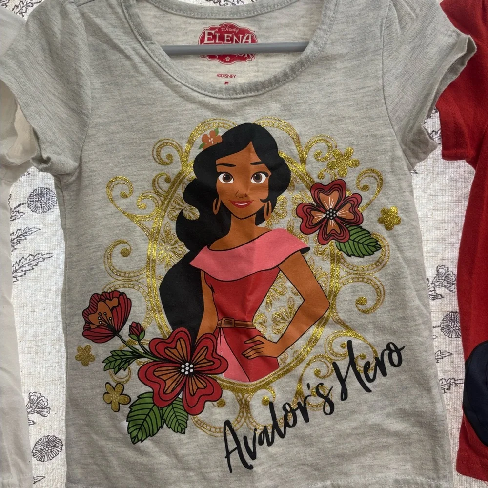 Disney Elena of Avalor Toddler Girls Shirt Bundle – 3 Tops